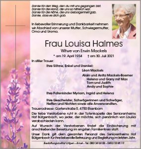Louisa Halmes