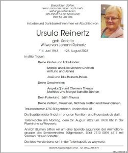 Ursula Reinertz