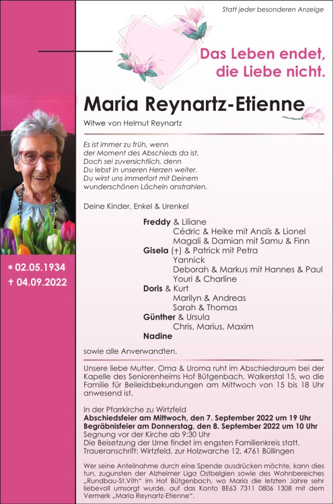 Maria Reynartz-Etienne
