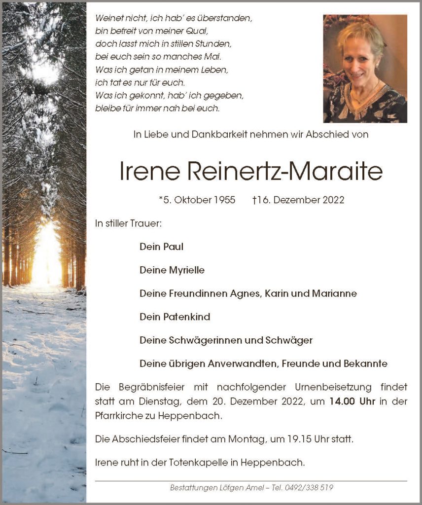 Irene Reinertz-Maraite