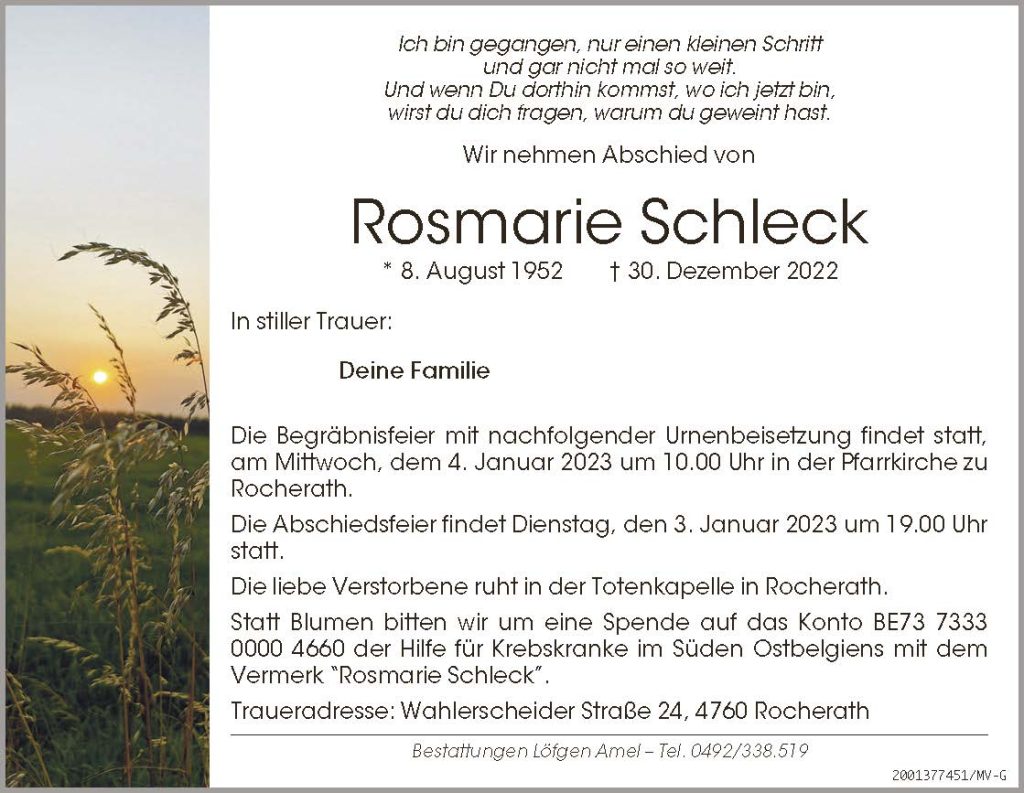 Rosmarie Schleck