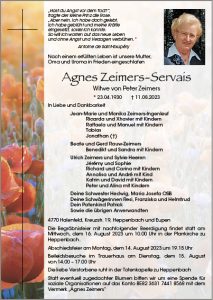 Agnes Zeimers-Servais