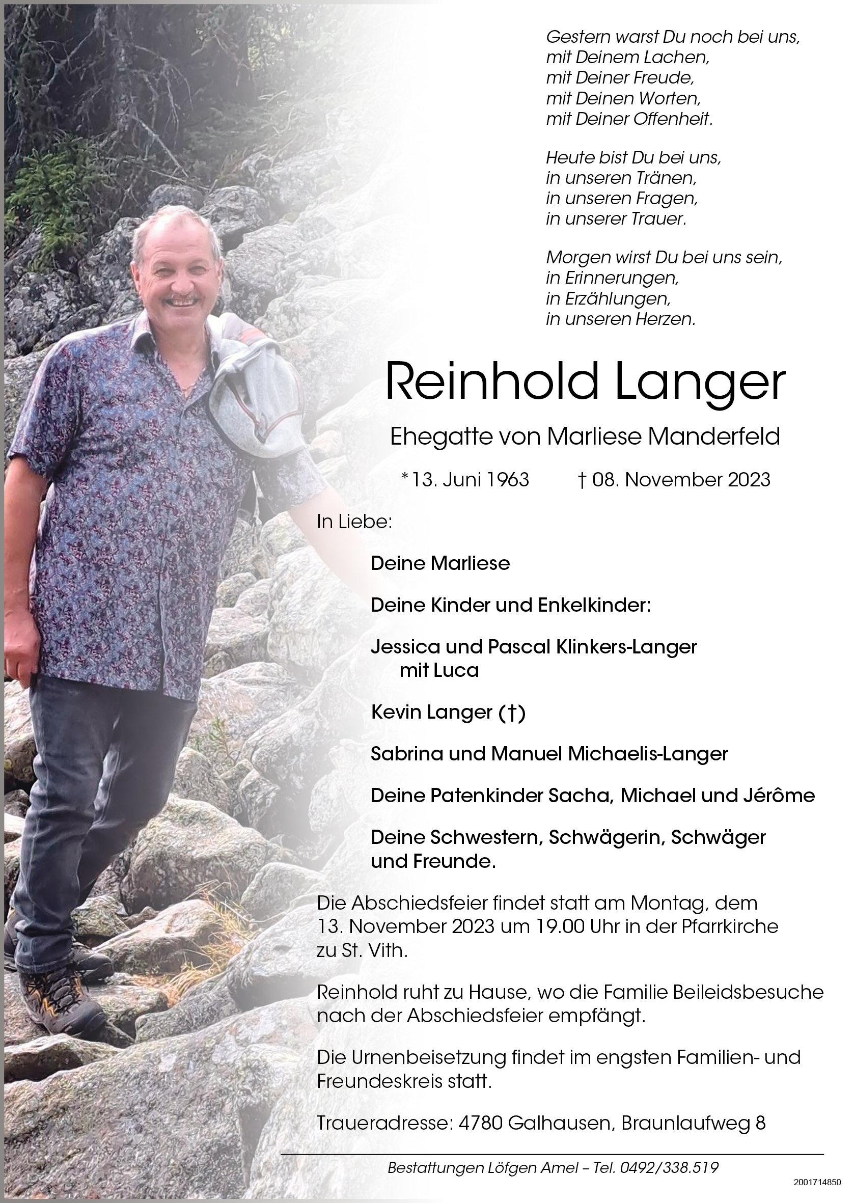 Reinhold Langer