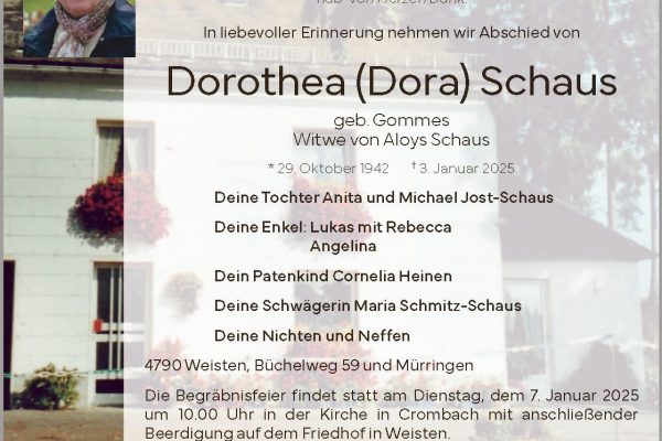 Dorothea (Dora) Schaus