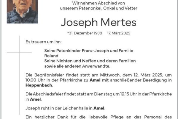 Joseph Mertes
