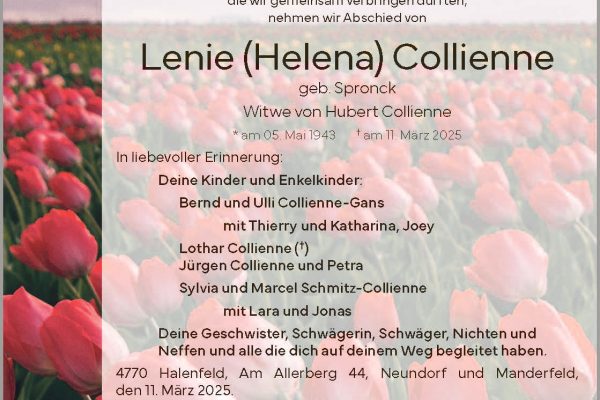 Lenie (Helena) Collienne