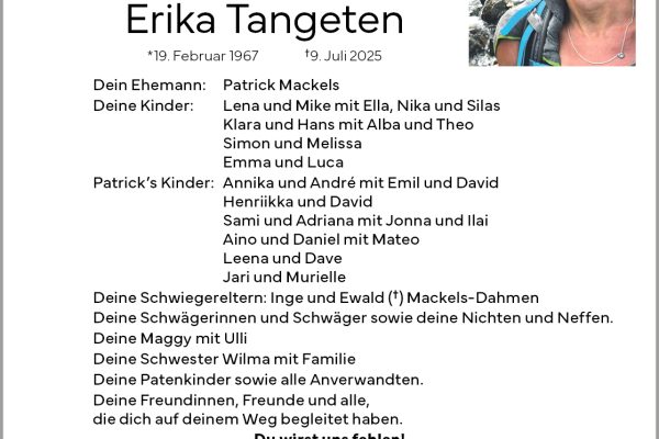 Erika Tangeten