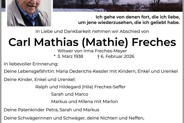 Carl Mathias (Mathie) Freches
